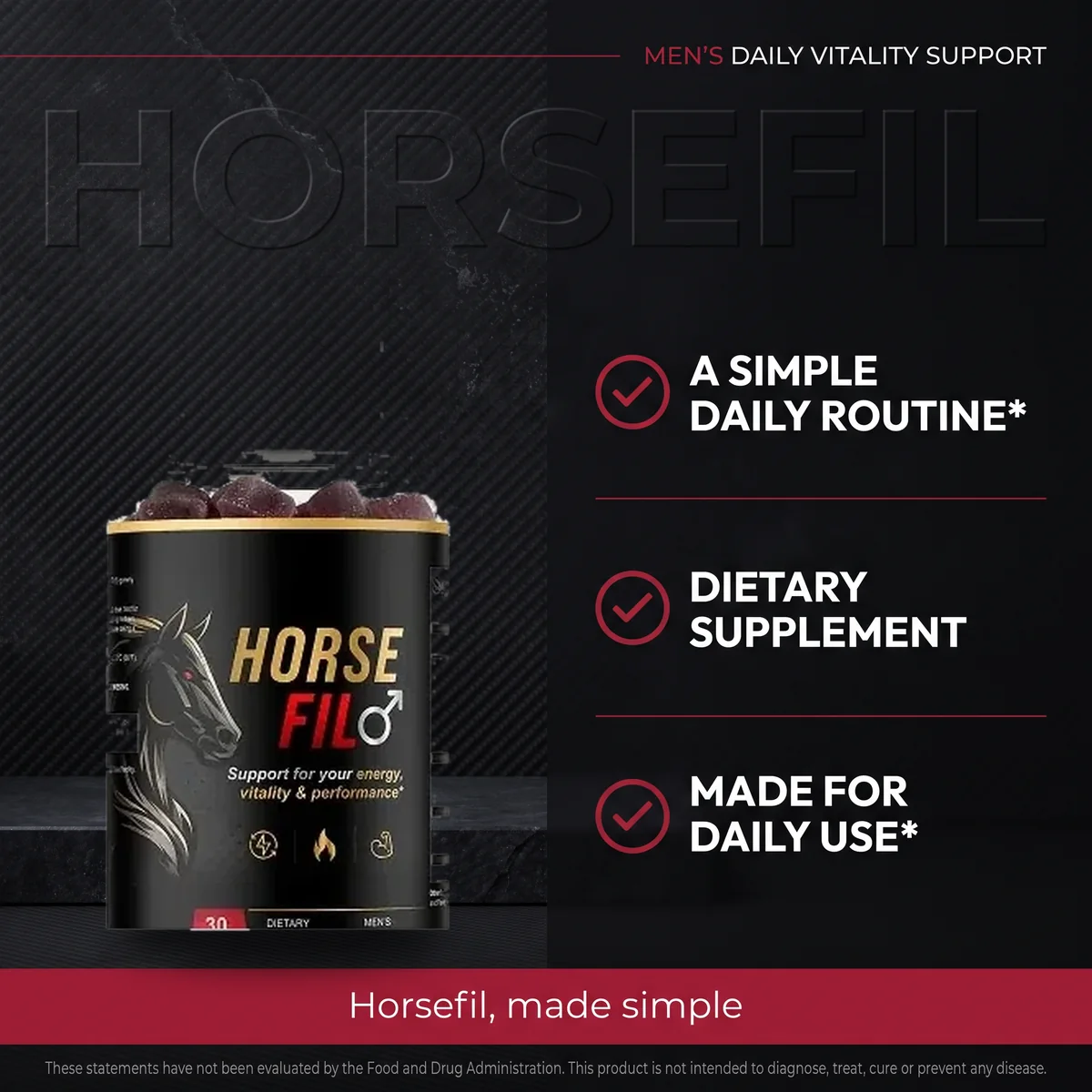 HorseFil listing image: why HorseFil, a simple daily routine